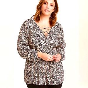 Paisley printed top